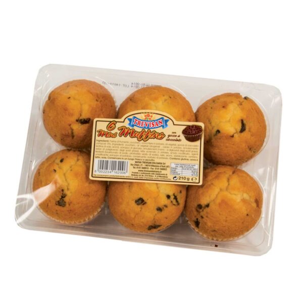 Mini Muffins con Gocce di Cioccolato gr 210