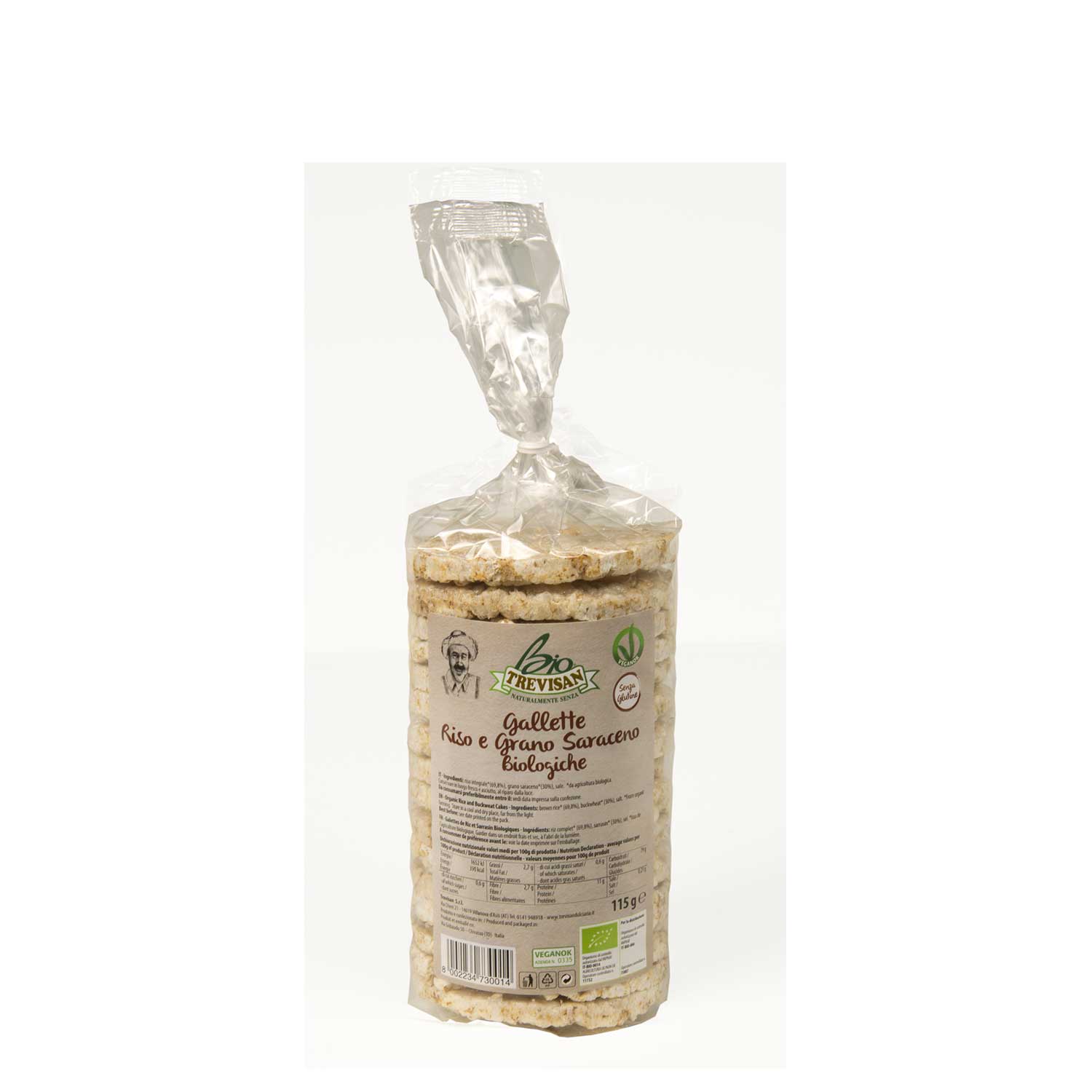 Gallette di riso e grano saraceno s/g BIO - Trevisan Shop