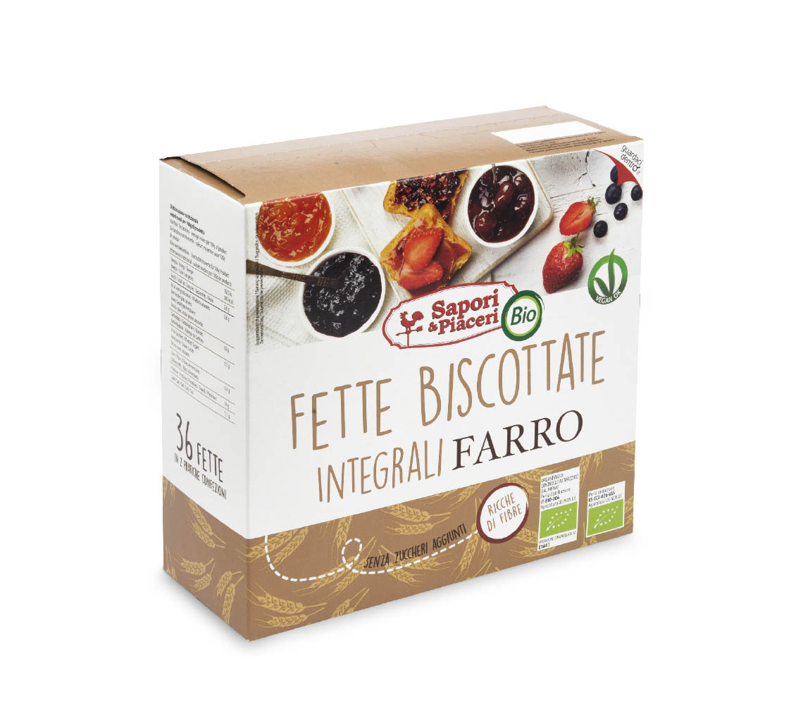 Fette biscottate integrali di farro BIO