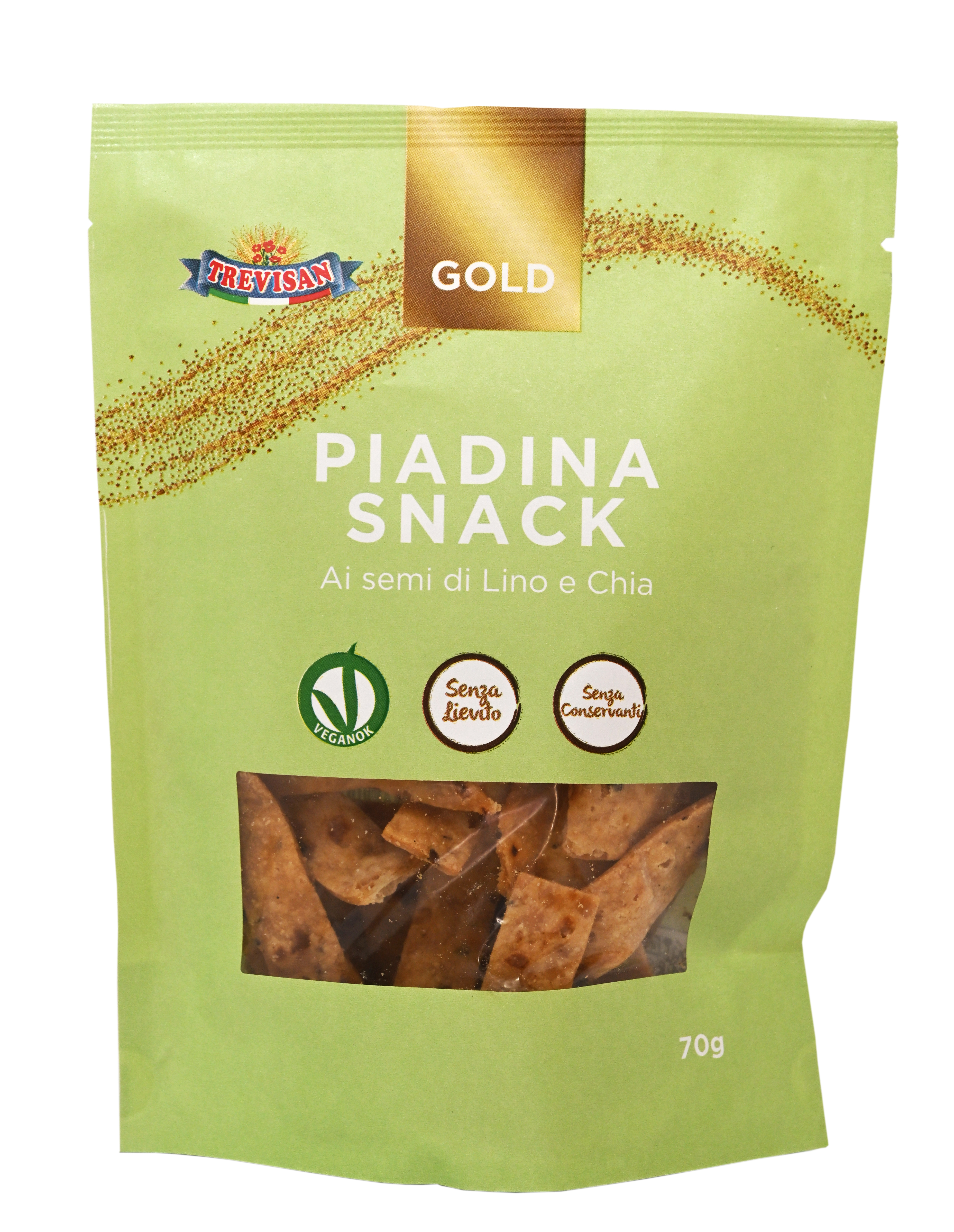 Piadina Snack con Semi di Lino e Chia g 70