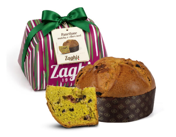 Panettone Zaghis al The Matcha, Ribes e Cioccolato Bianco 2026